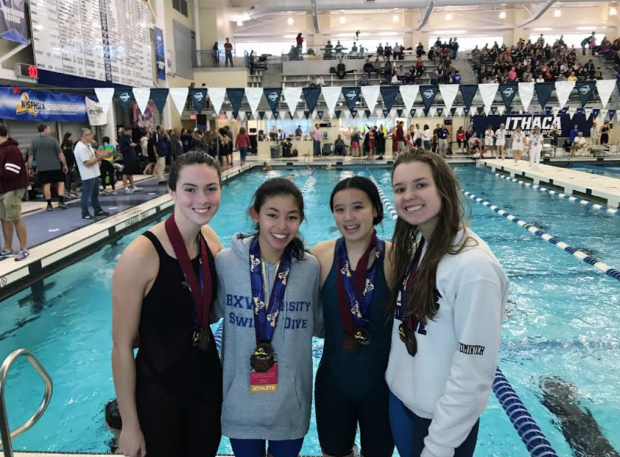 BXV Girls' Swim Team Makes School History